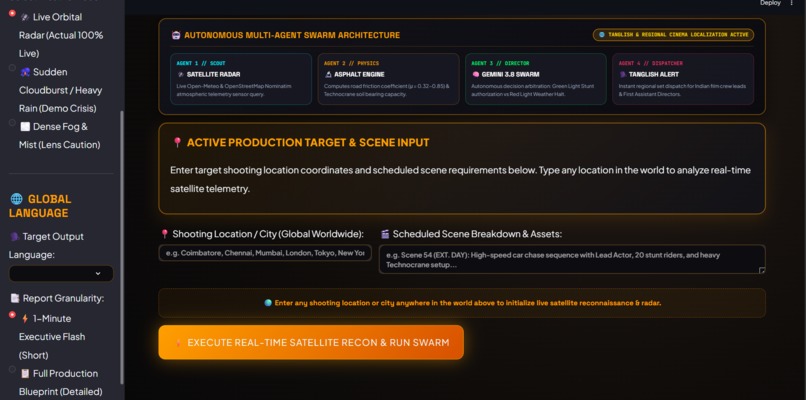 CrisisShift OS — Autonomous Cinema Command – screenshot 1