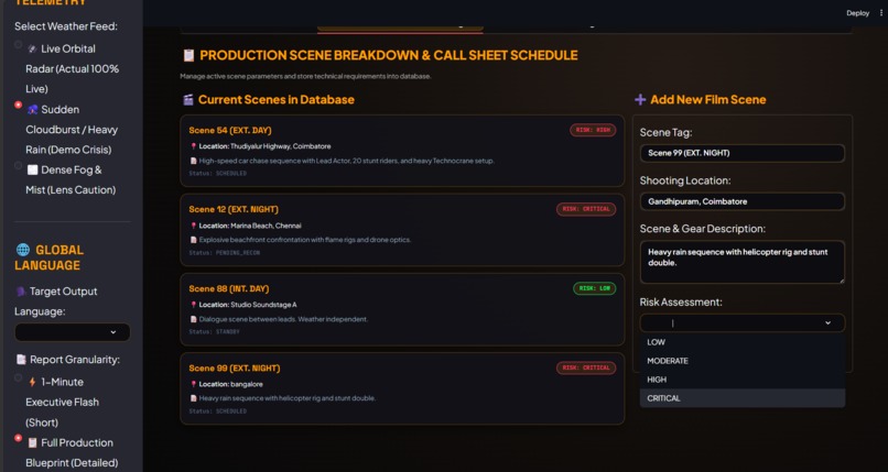 CrisisShift OS — Autonomous Cinema Command – screenshot 3