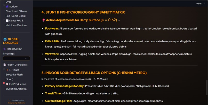 CrisisShift OS — Autonomous Cinema Command – screenshot 10