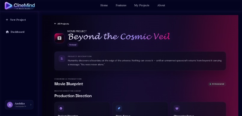 CineMind — AI-Powered Agentic Movie Studio – screenshot 6
