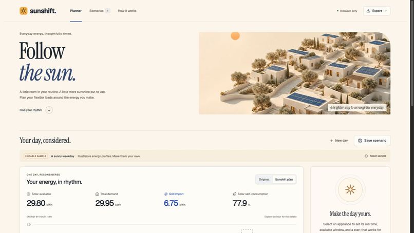 Sunshift – screenshot 1