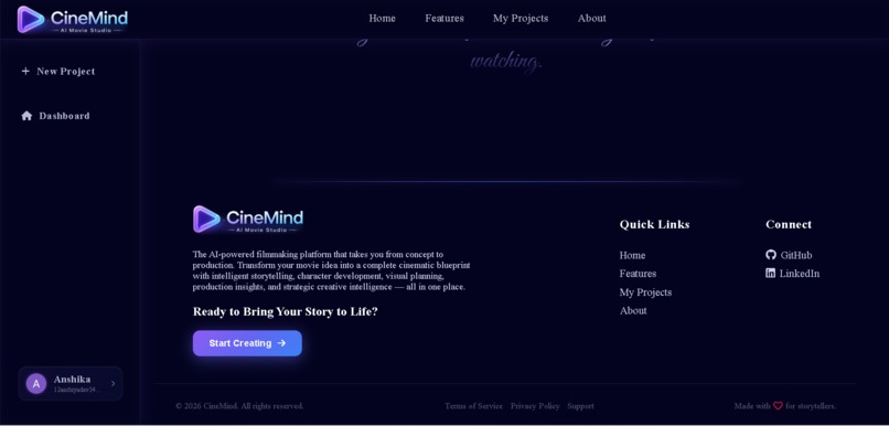 CineMind — AI-Powered Agentic Movie Studio – screenshot 8