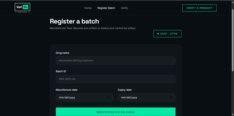 verirx – screenshot 1