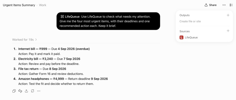 LifeQueue – screenshot 1