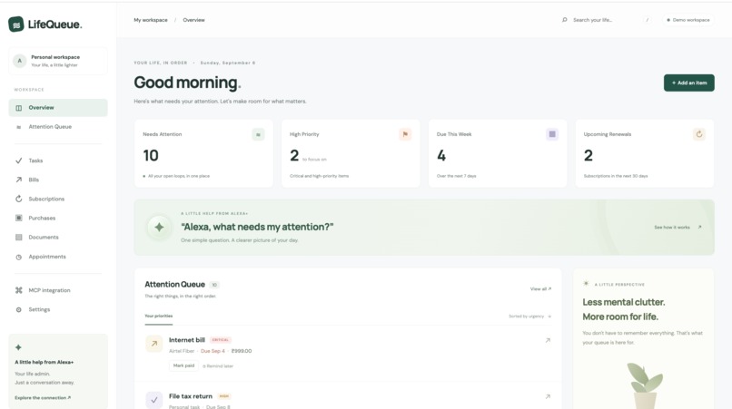 LifeQueue – screenshot 3