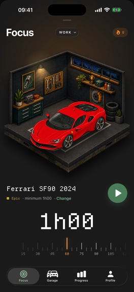 Focus Garage: Pomodoro Timer – screenshot 3