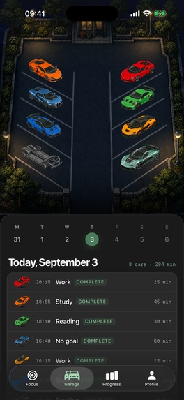 Focus Garage: Pomodoro Timer – screenshot 5