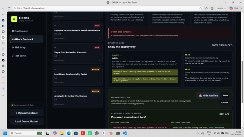 LEXRISK – screenshot 3