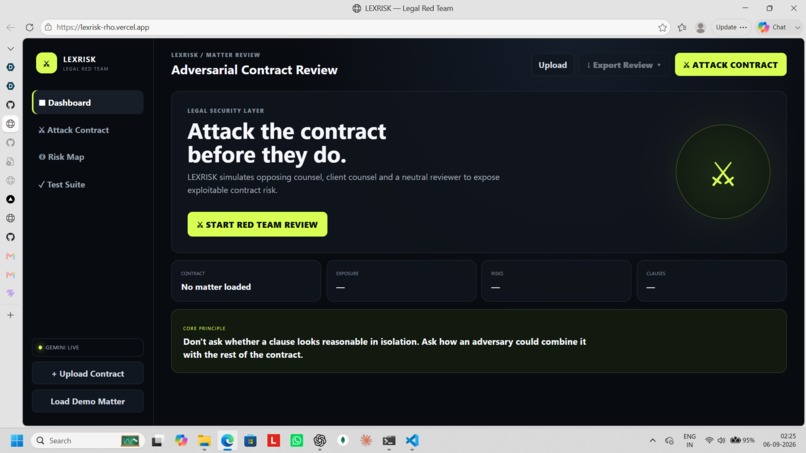 LEXRISK – screenshot 1