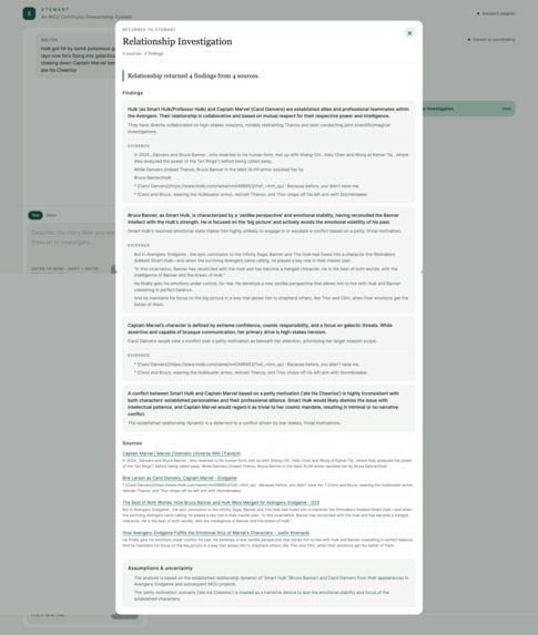 Stewart: An Agentic MCU Continuity Stewardship System – screenshot 3