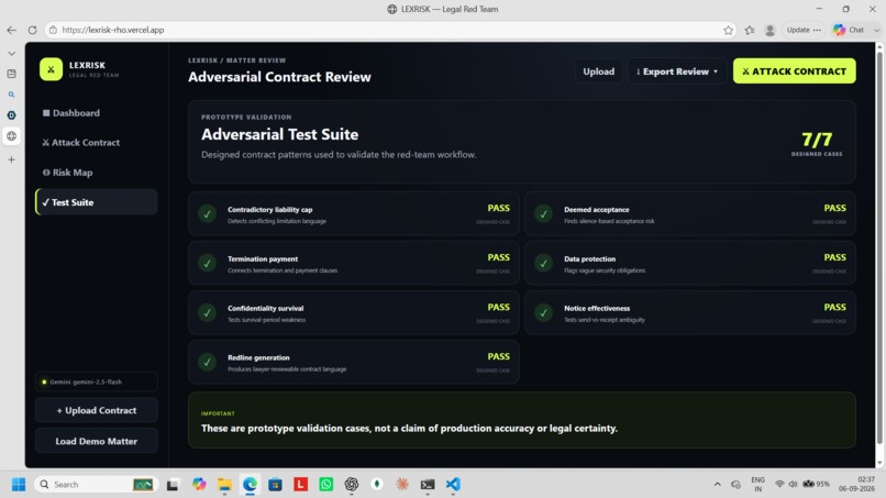 LEXRISK – screenshot 5