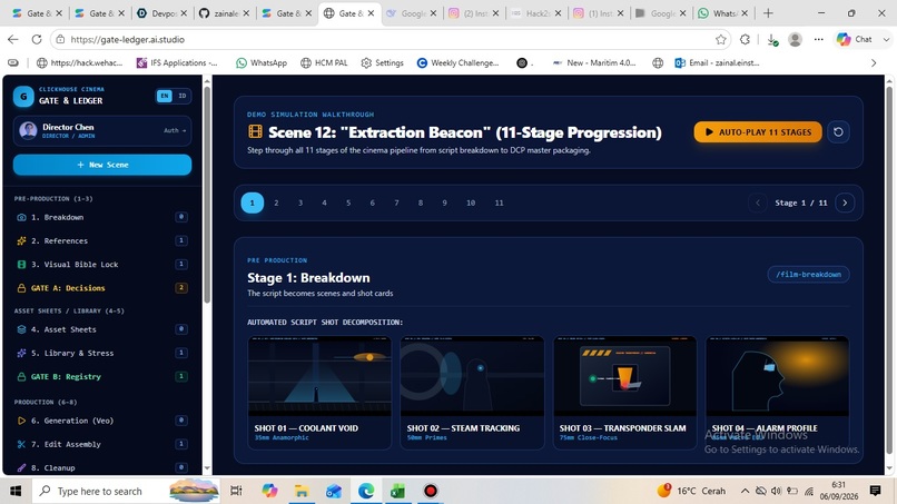 Gate & Ledger: End-to-End Agentic Cinema Pipeline – screenshot 3