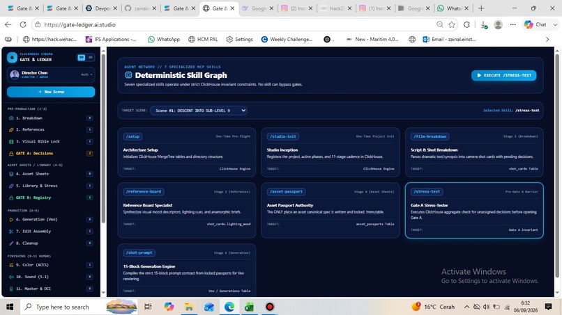 Gate & Ledger: End-to-End Agentic Cinema Pipeline – screenshot 4