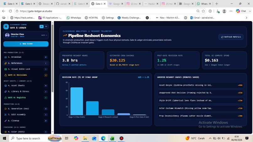 Gate & Ledger: End-to-End Agentic Cinema Pipeline – screenshot 6