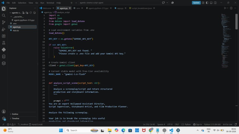 Automated Script & Storyboard Breakdown Agent – screenshot 1