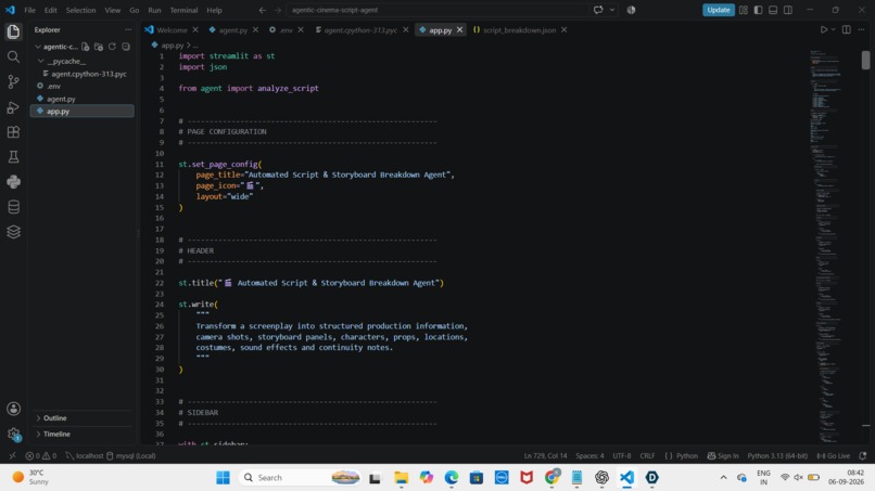 Automated Script & Storyboard Breakdown Agent – screenshot 2