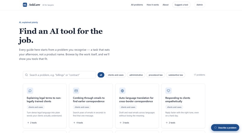 AskLaw  – screenshot 1