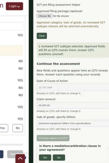 Clearclaim – screenshot 1