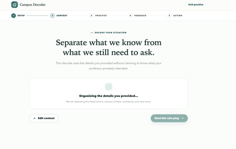 Campus decoder – screenshot 5
