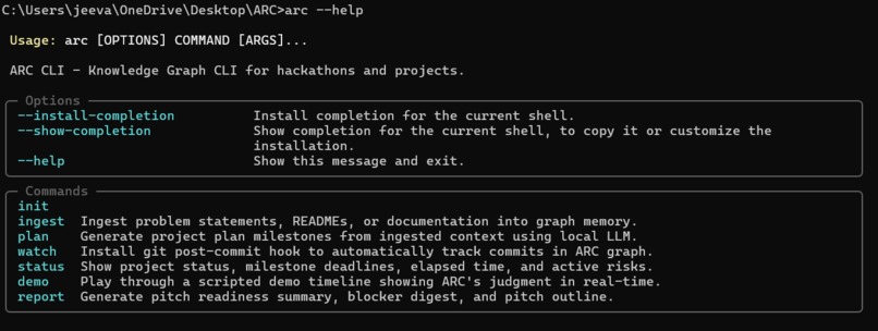 ARC - Autonomous Reasoning CLI – screenshot 1