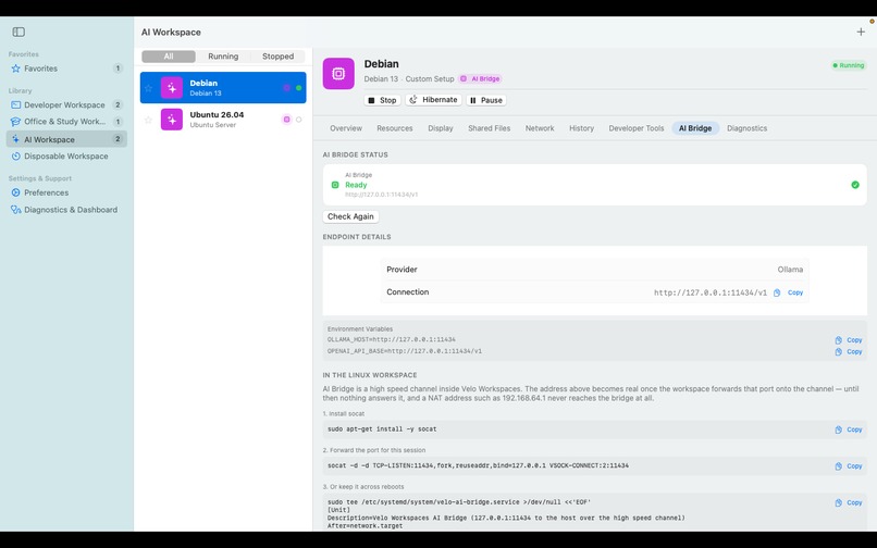 Velo Workspaces – screenshot 5