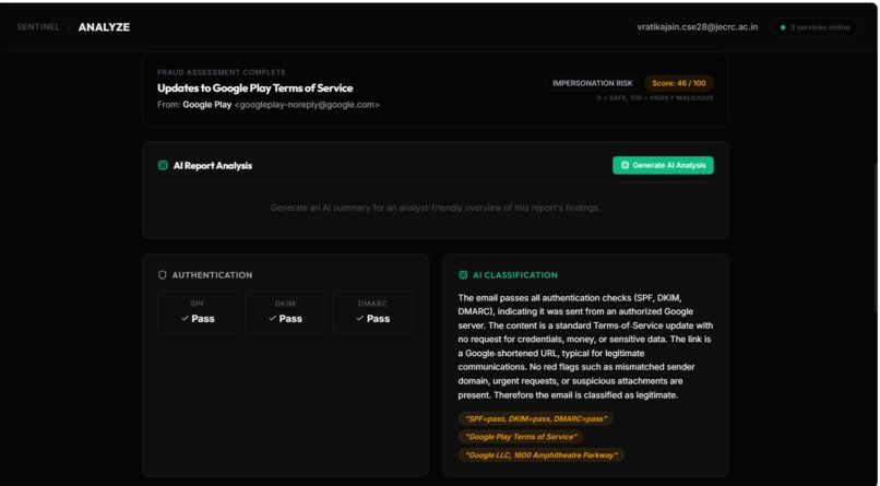 AI Email threat Detection,GeoLocation and Forensic Platform – screenshot 5