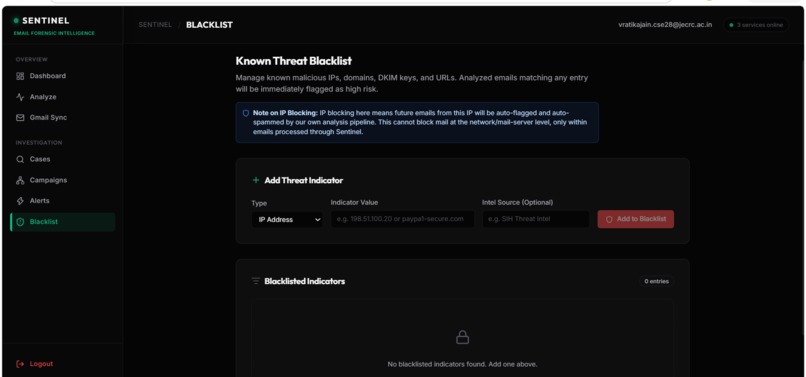 AI Email threat Detection,GeoLocation and Forensic Platform – screenshot 9