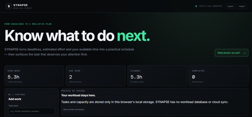 SYNAPSE – screenshot 1