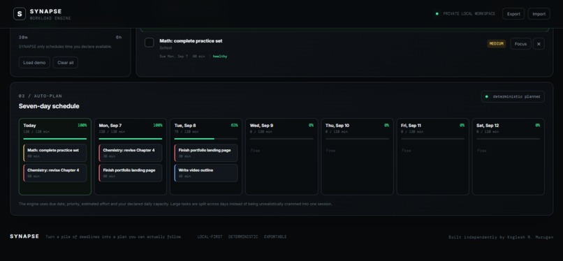 SYNAPSE – screenshot 2