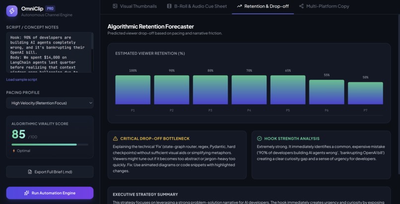 OmniClip Pro: Creator Channel Automation Engine – screenshot 3
