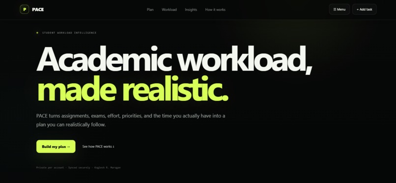 PACE – screenshot 1