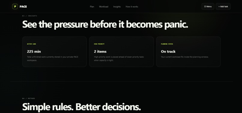 PACE – screenshot 3
