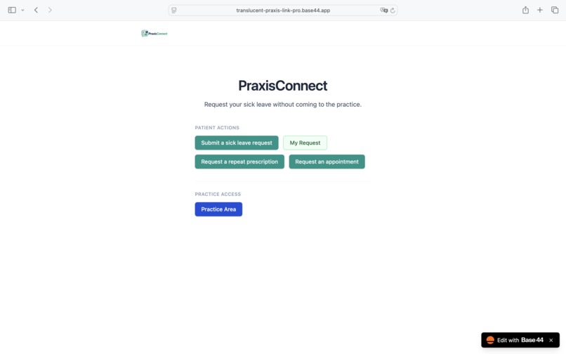 PraxisConnect – screenshot 1