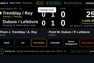 RallyPoint - Tennis Courtside Assistant