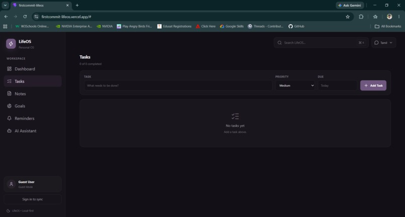 FirstCommit LifeOS – screenshot 6
