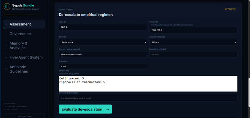 sepsis-multi-Agent system – screenshot 6