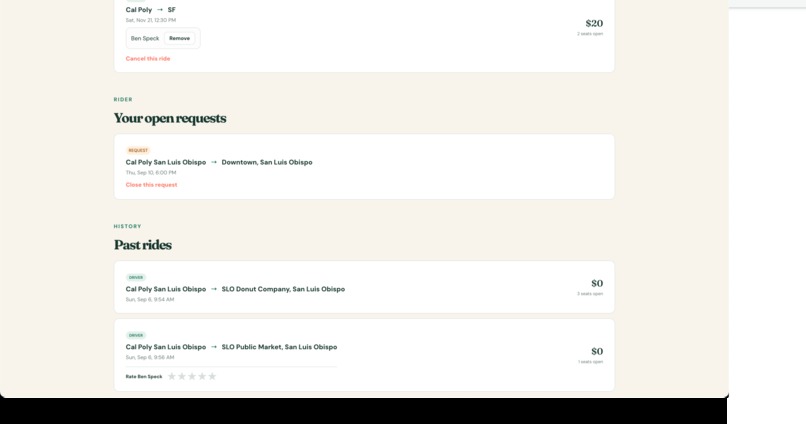 CampusCarpool – screenshot 6