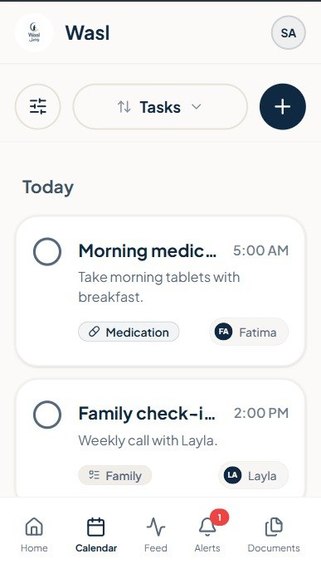 Wasl — Connected Care, with Dignity – screenshot 4
