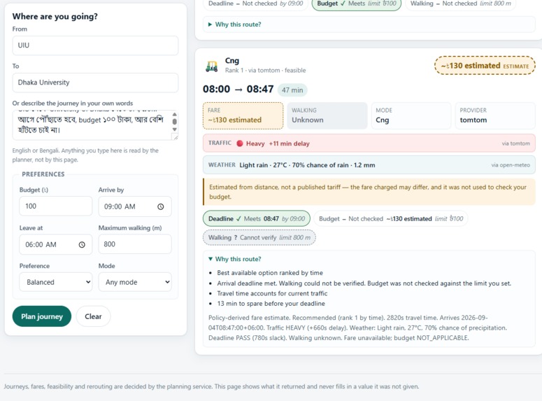 TransitBD - Smart Transit Agent – screenshot 2