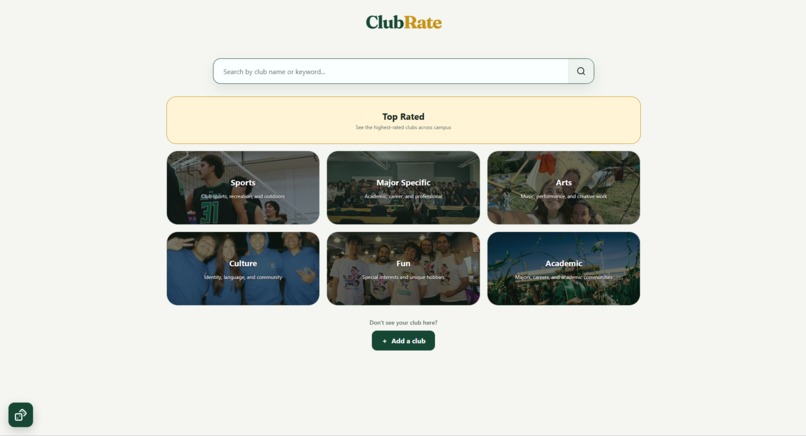 ClubRate – screenshot 1