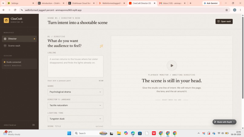 CineCraft Director OS – screenshot 1