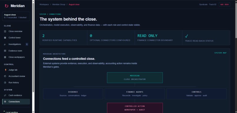 Meridian — Autonomous Month-End Close – screenshot 3