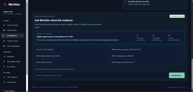 Meridian — Autonomous Month-End Close – screenshot 9