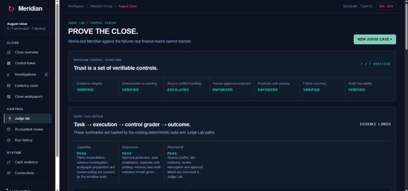 Meridian — Autonomous Month-End Close – screenshot 10