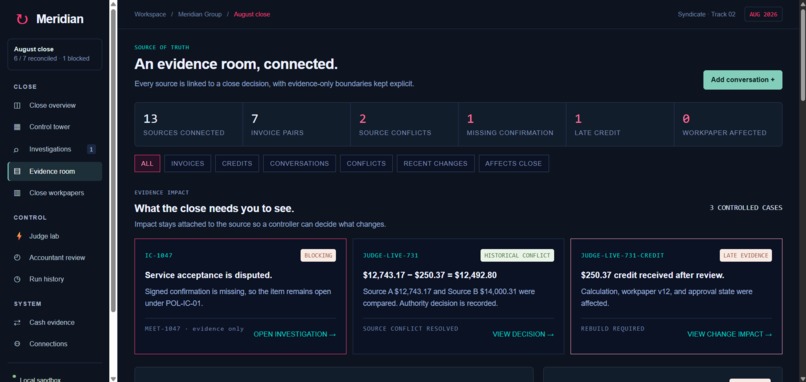 Meridian — Autonomous Month-End Close – screenshot 12