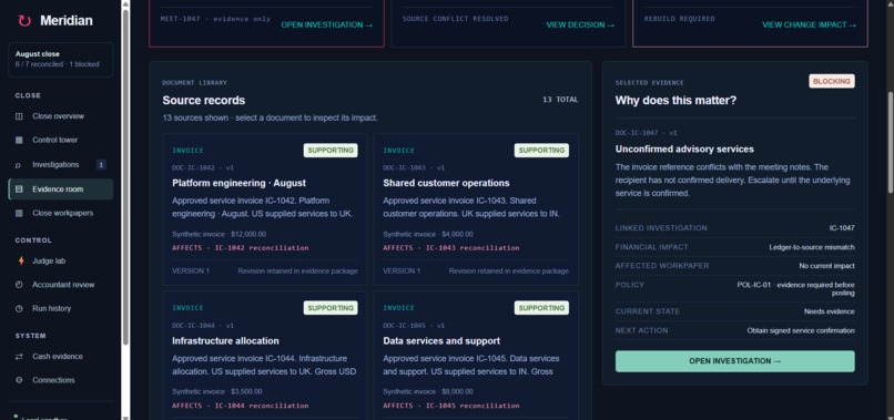 Meridian — Autonomous Month-End Close – screenshot 13
