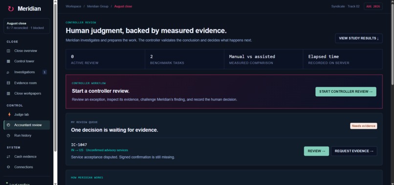Meridian — Autonomous Month-End Close – screenshot 14