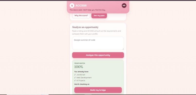 ACCESS – screenshot 4