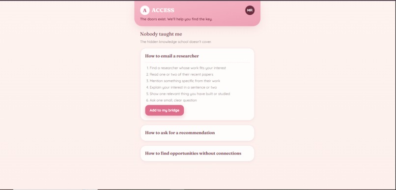 ACCESS – screenshot 7