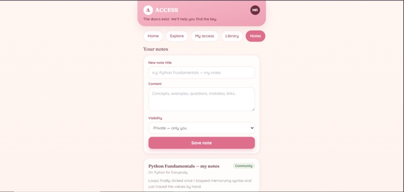 ACCESS – screenshot 8